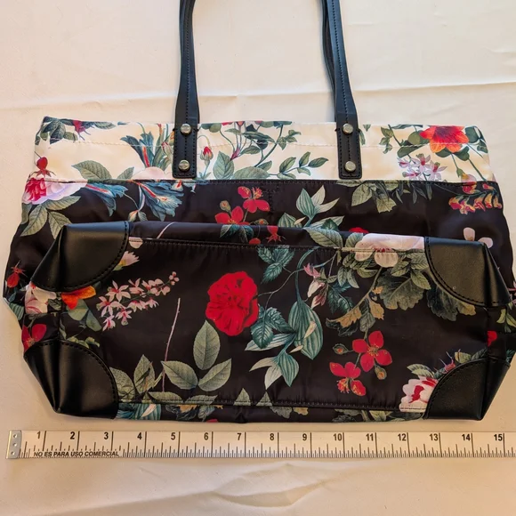 Calvin Klein Black Floral Tote - Picture 5 of 14